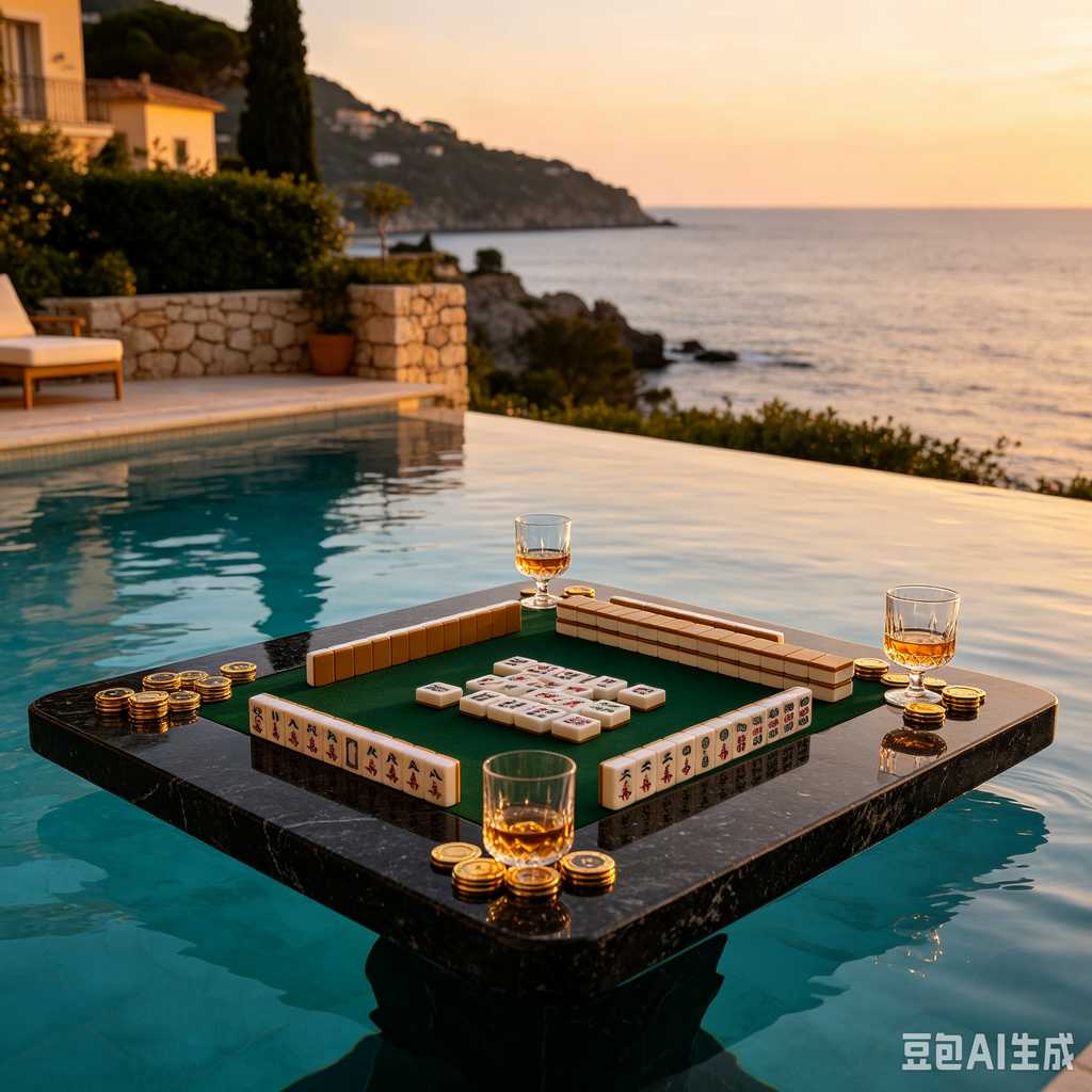 antique style mahjong set